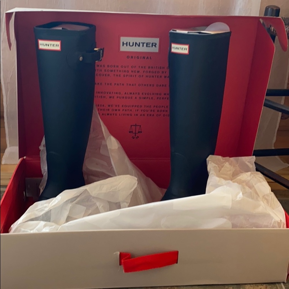 Hunter tall rain boots